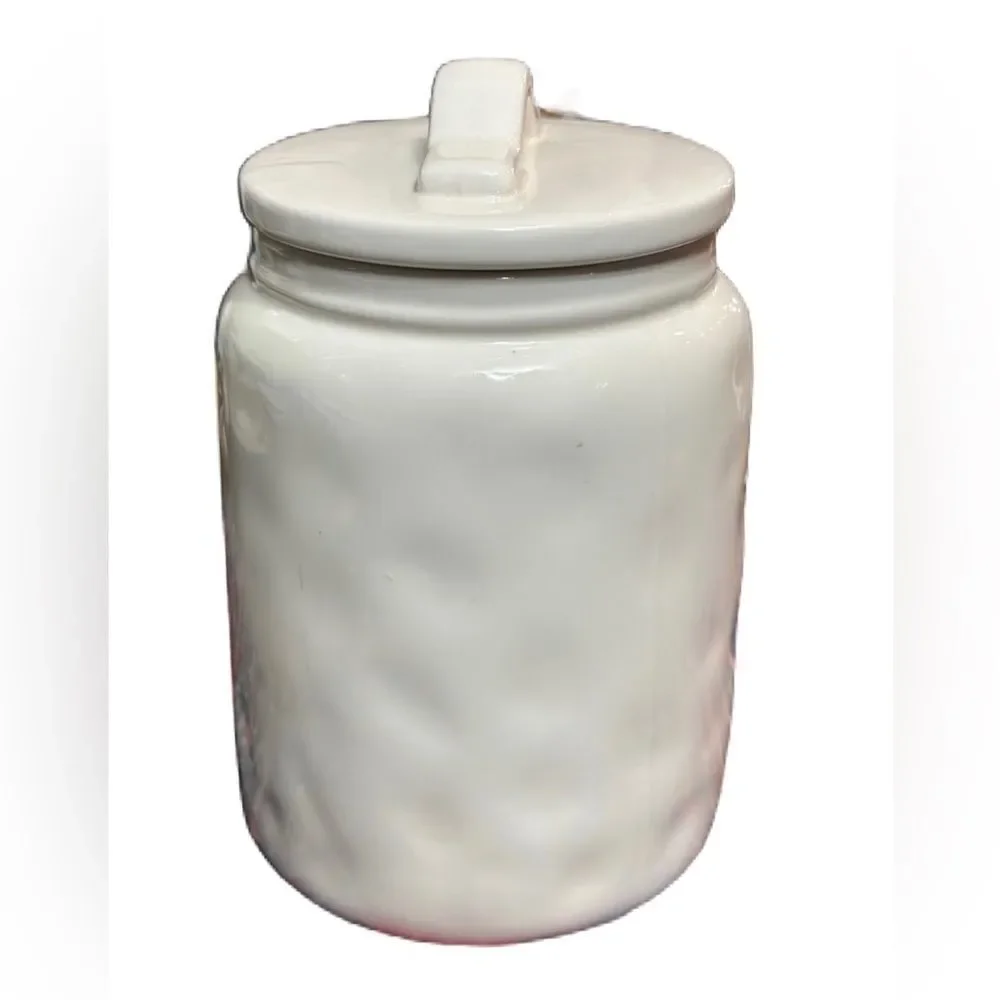 Rae‎ Dunn Tea Canister Typewriter Font Kitchen Storage Farmhouse Home Decor